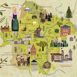 map of Franconia – Martin Haake Illustrations