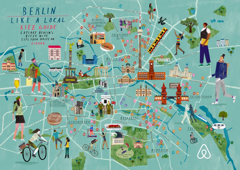 Berlin map for AIRBNB – Martin Haake Illustrations